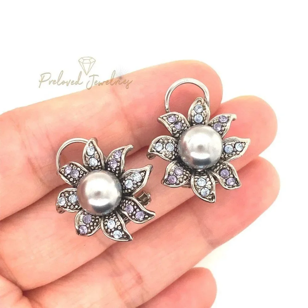 Pearl/Gemstones Earrings‎